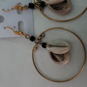 Seashell earrings from Kenya, Africa